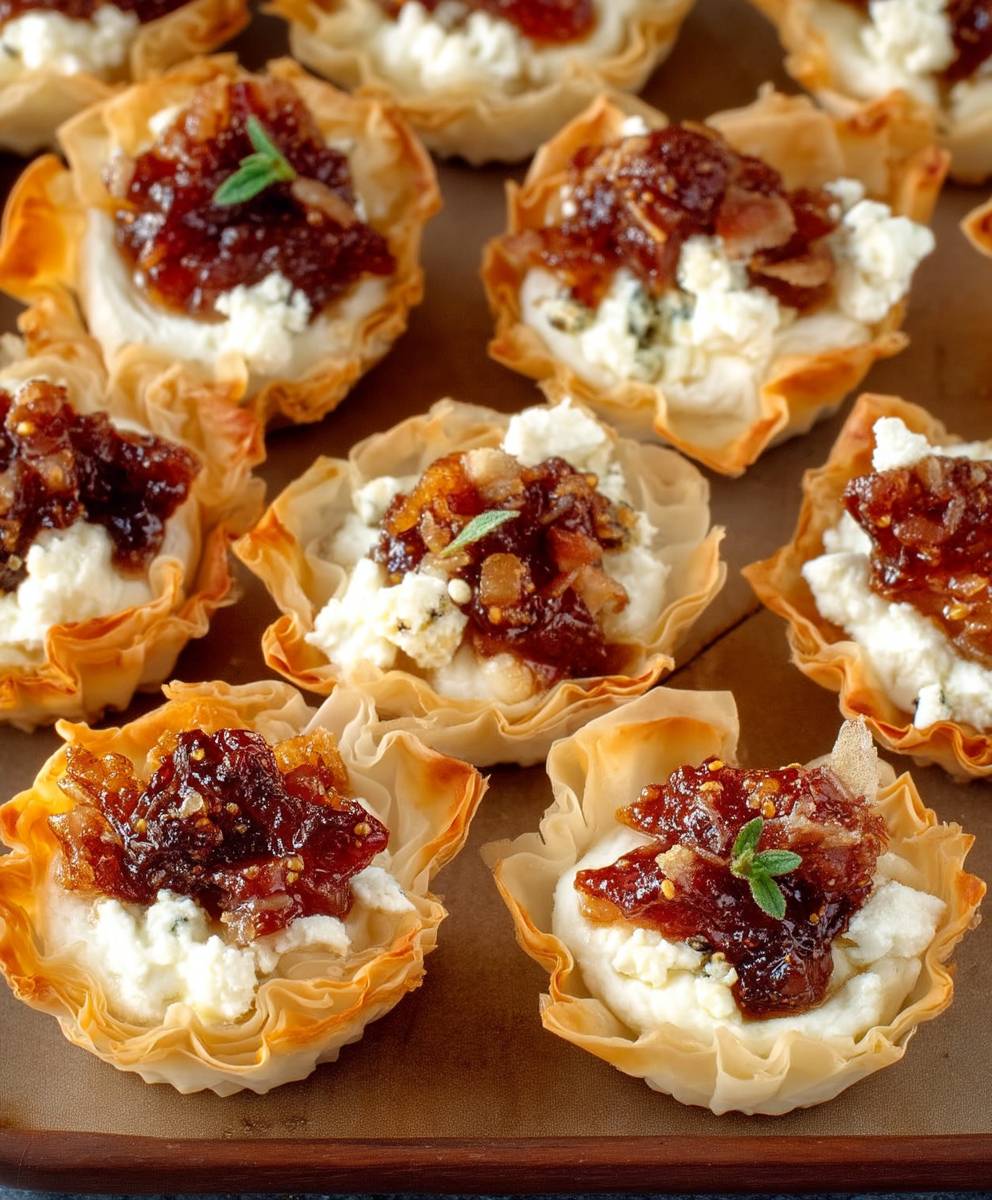 Fig Jam Goat Cheese Phyllo