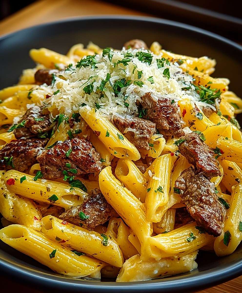 Philly Cheesesteak Pasta