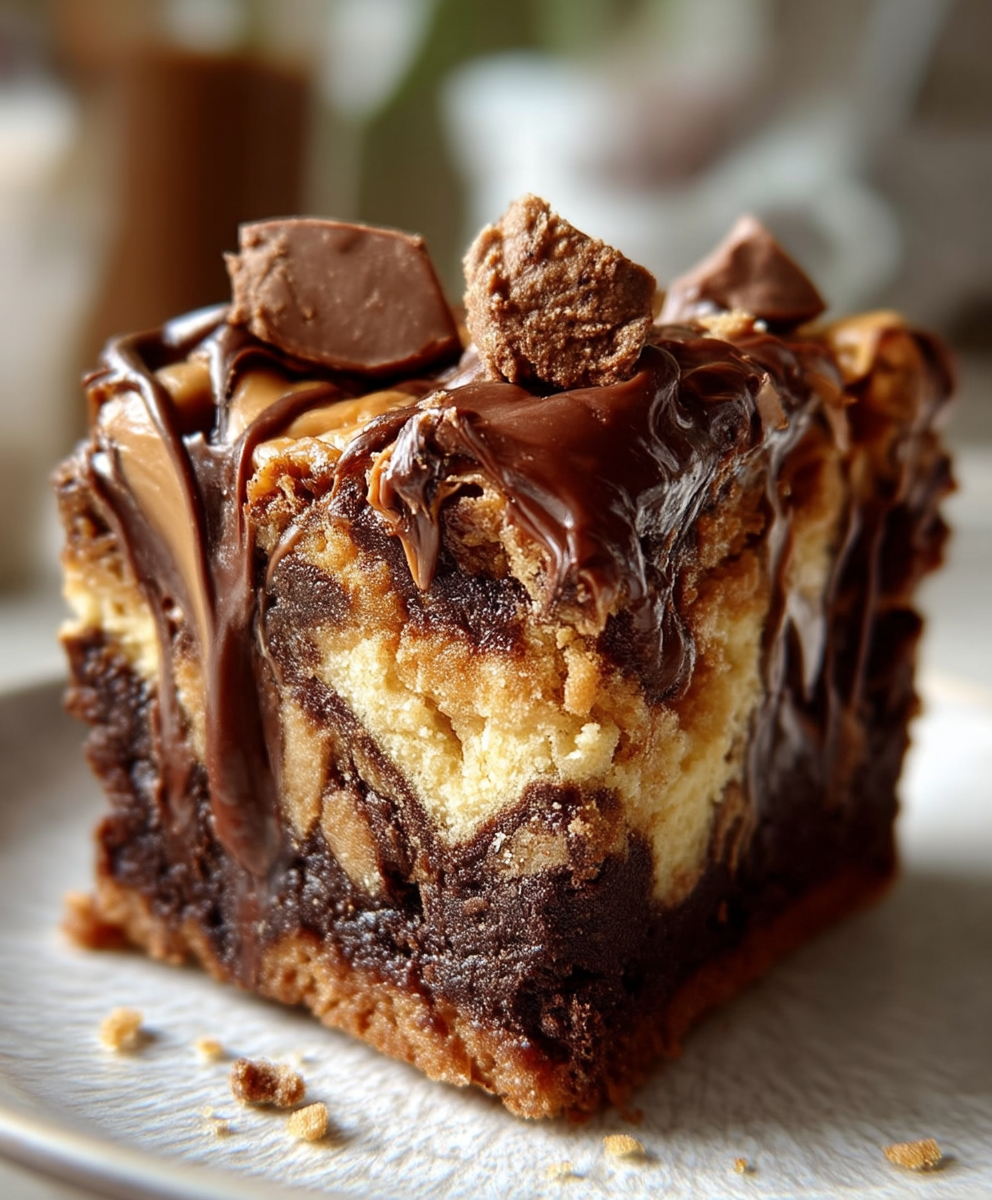 Reeses Peanut Butter Earthquake Cake