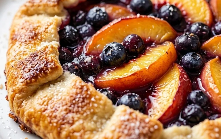 Peach Blueberry Galette
