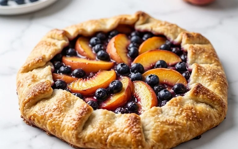 Peach Blueberry Galette