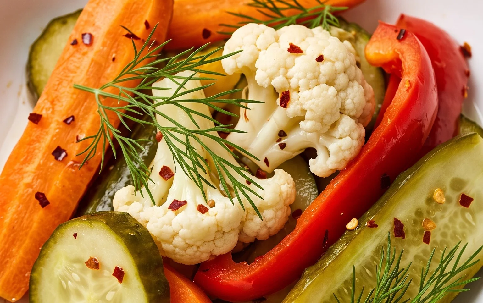 Mixed Vegetables Refrigerator Pickles