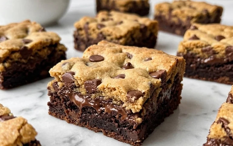 Ultimate Brookie Recipe- Cookie Brownie Bar