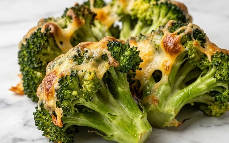 Best Crispy Cheese Baked Broccoli Recipe