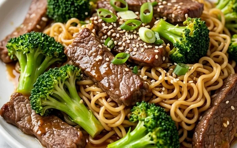 Beef and Broccoli Ramen Stir Fry