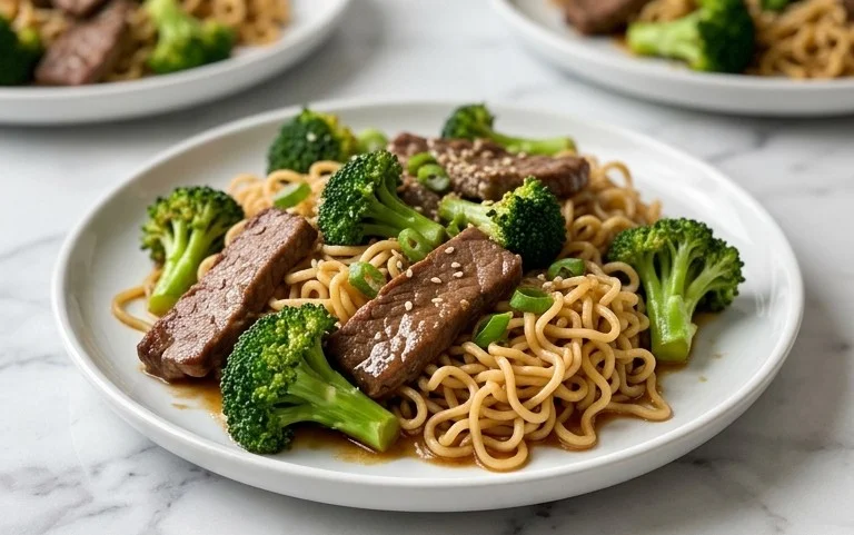 Beef and Broccoli Ramen Stir Fry