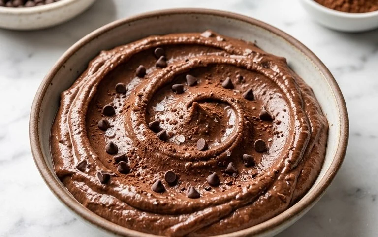 Brownie Batter Chocolate Hummus Recipe – Decadent & Healthy