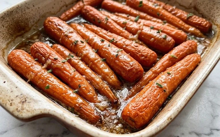 Simple Brown Sugar Baked Carrots