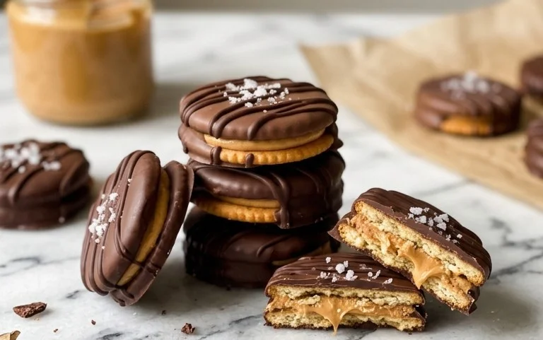Chocolate Peanut Butter Ritz Cookies Recipe