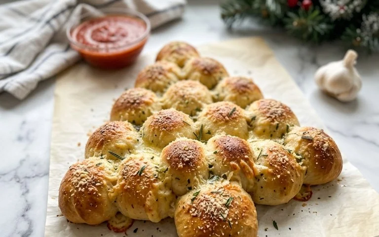 Cheesy Christmas Tree Bread